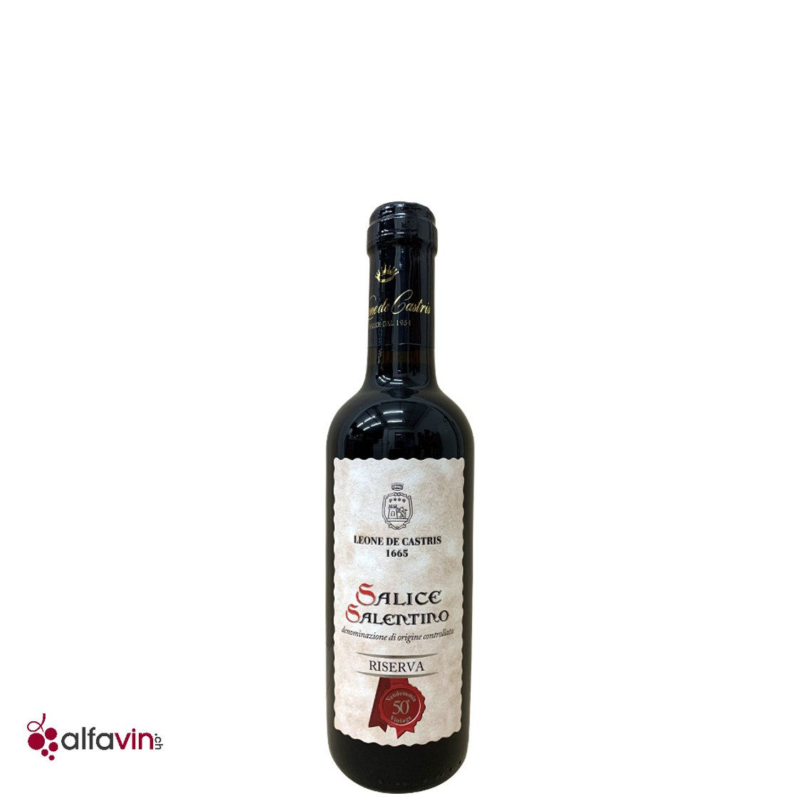 Italien Rotwein Riserva 37.5 cl, De Salice Leone aus Castris 2019 Salentino