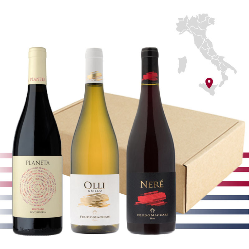 Pack wines from Sicily